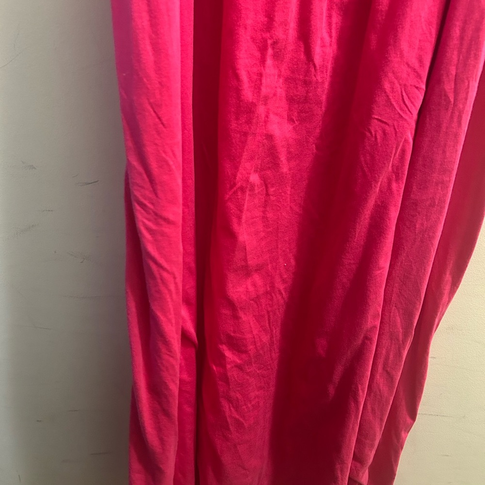 NWOT- Faded Glory Pink Smocked Maxi Dress with Straps. Size 4x (26w-38w) - Picture 7 of 8